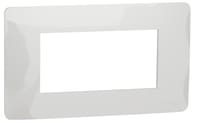 MARCO 4 MODULO CAJA RECTANGULAR SERIE NEW UNICA BLANCO - 1