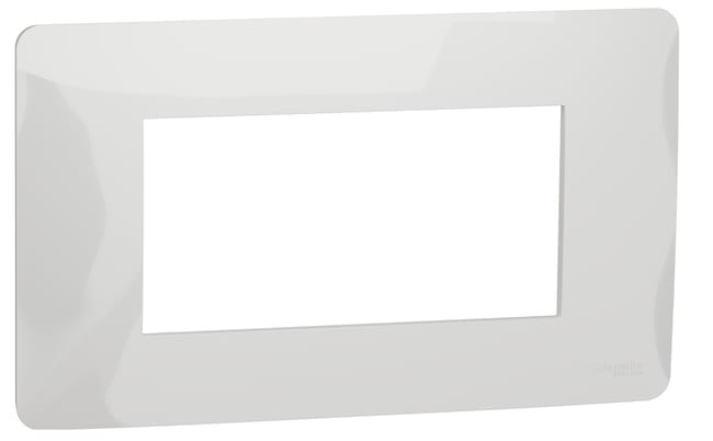 MARCO 4 MODULO CAJA RECTANGULAR SERIE NEW UNICA BLANCO - 1