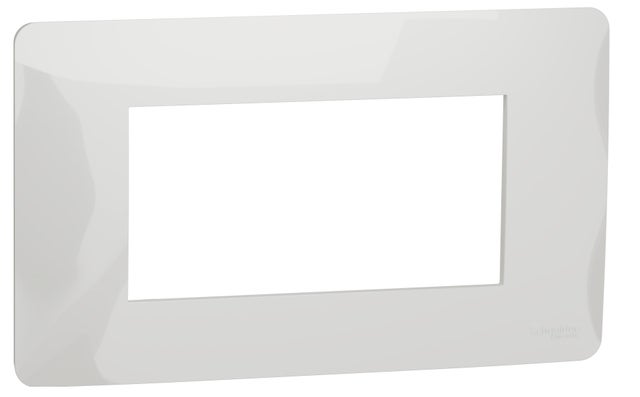 MARCO 4 MODULO CAJA RECTANGULAR SERIE NEW UNICA BLANCO