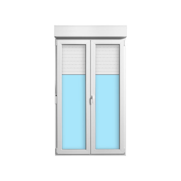BALCONERA PVC OSCILOBATIENTE CON PERSIANA BLANCA 120X218CM