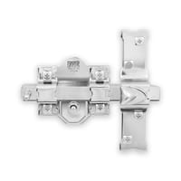 CERROJO PUERTA DE SEGURIDAD PARA INTERIOR Y EXTERIOR NIQUELADO 3 LLAVES FAC - 1