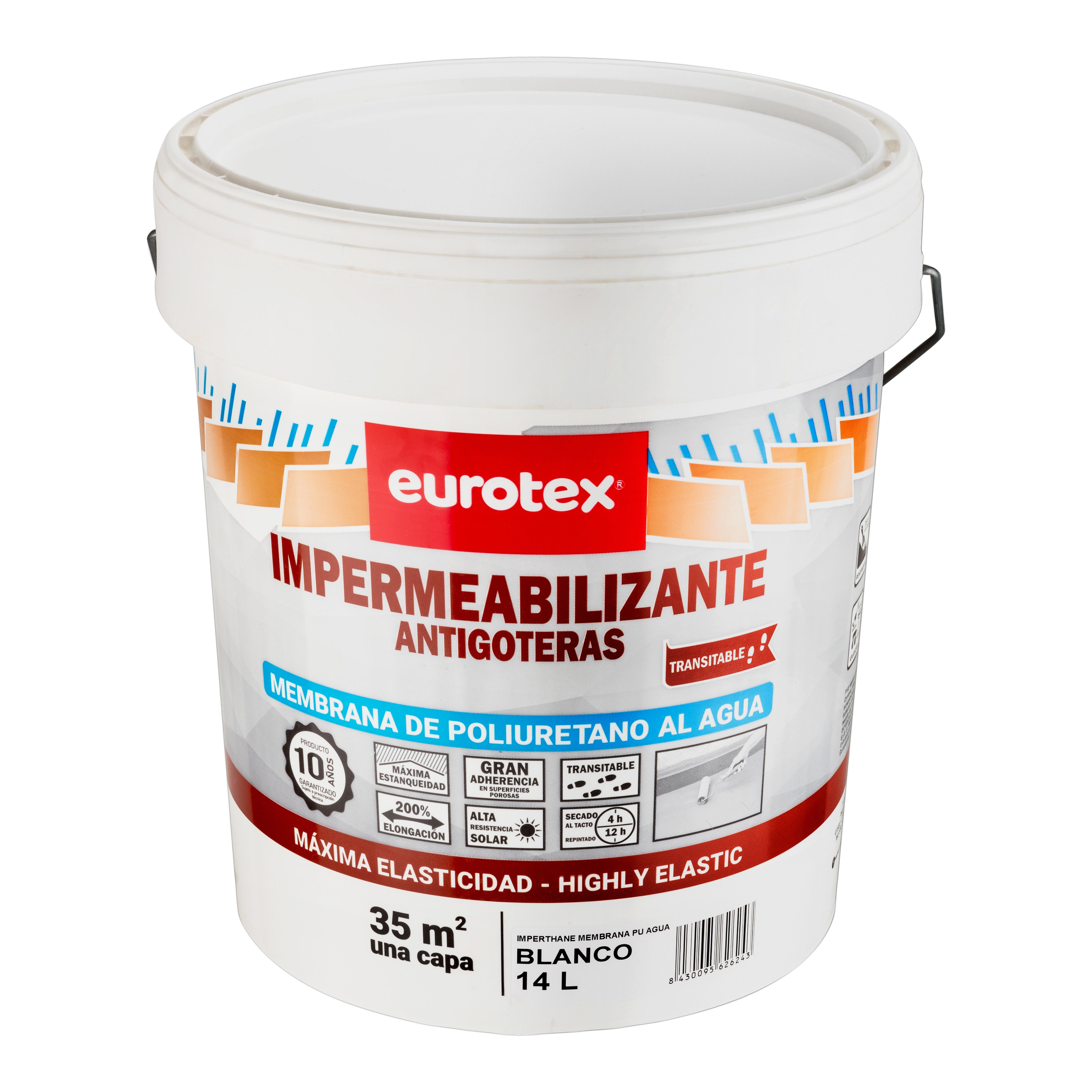 MEMBRANA DE POLIURETANO AL AGUA 4L BLANCO - 2