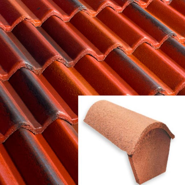 PRINCIPIO DE CUMBRERA TEJA TEIDE BRONCE - 1