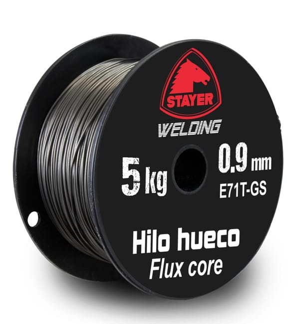 BOBINA HILO TUBULAR SIN GAS 0.9MM 5KG STAYER - 1