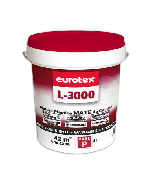 BASE PINTURA PLÁSTICA MATE L3000 4L TONOS CLAROS - 1