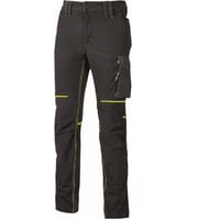 PANTALON DE TRABAJO MULTIBOLSILLOS ELASTICO NEGRO/AMARILLO TALLA M UPOWER - 1