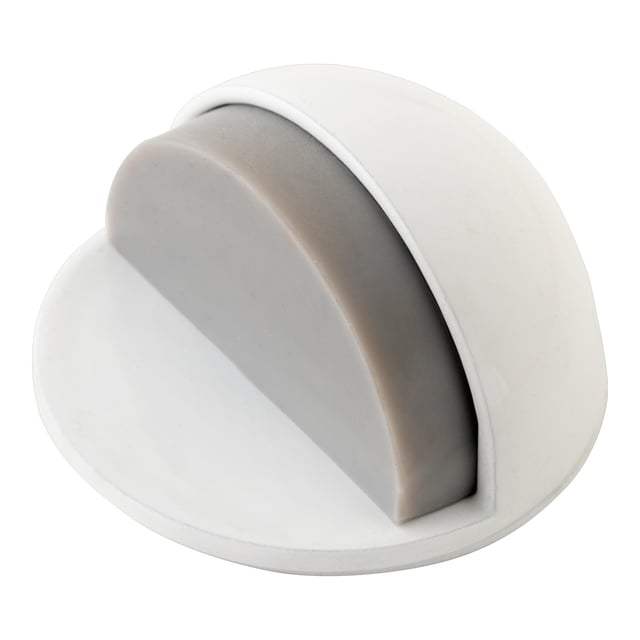 TOPES PARA PUERTAS METAL ADHESIVO BLANCO