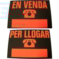 SEÑAL CARTEL 50X70CM ALQUILER-VENDA 1UD - 1
