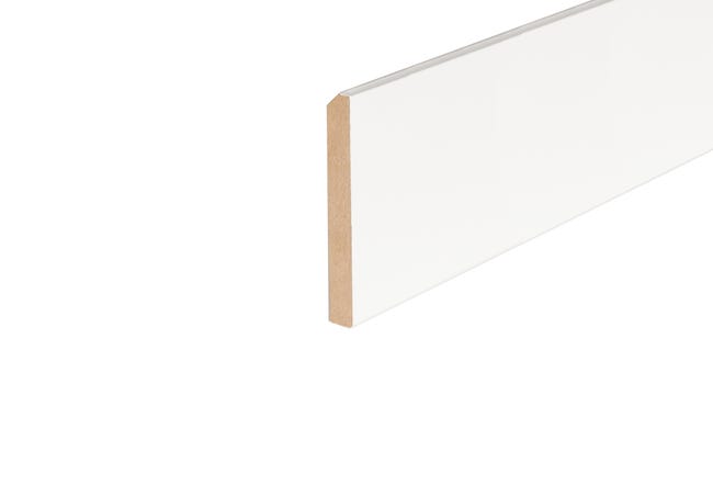 RODAPIE MDF REVESTIDO ACABADO BLANCO 2200 X 80 X 11 MM - 1