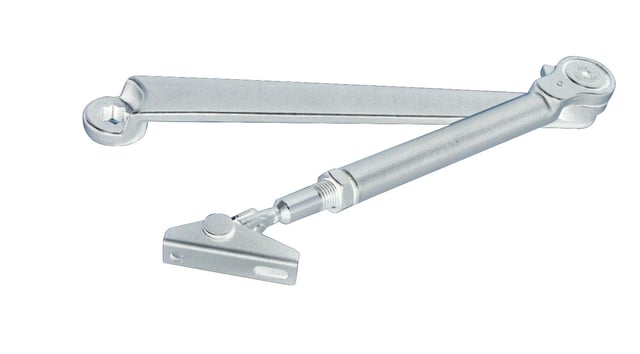 BRAZO CIERRAPUERTAS CON RETENEDOR PLATA YALE