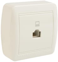 TOMA DATOS RJ45 MURAL SUPERFICIE BLANCO - 1