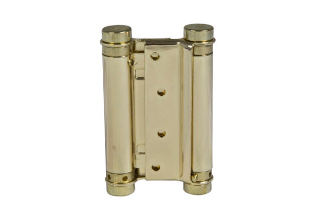 BISAGRA PARA PUERTA VAIVÉN DOBLE ACCIÓN 75X126MM LATONADO