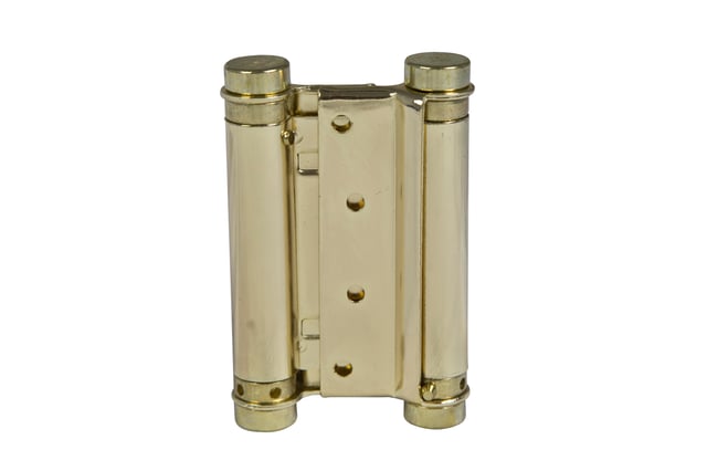 BISAGRA PARA PUERTA VAIVÉN DOBLE ACCIÓN 75X126MM LATONADO