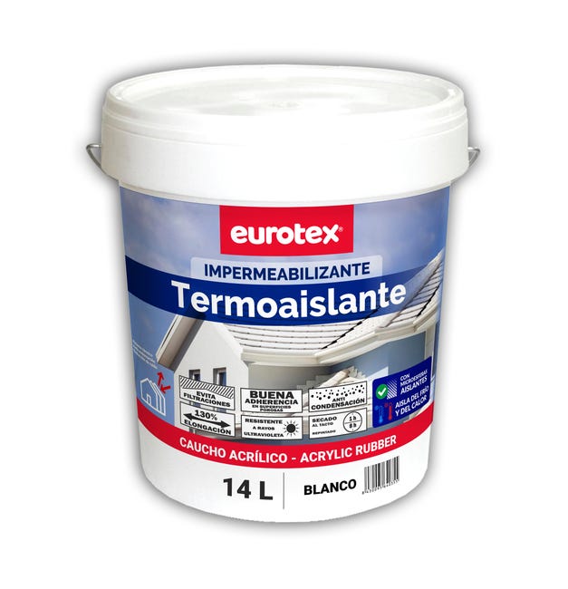 IMPERMEABILIZANTE TERMOAISLANTE 14L BLANCO - 1