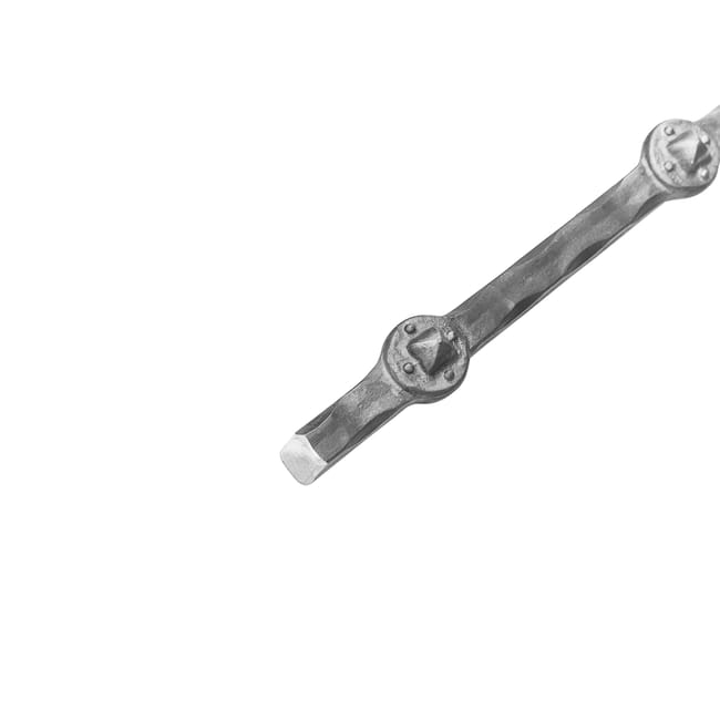 BARRA DE HIERRO FORJADO DECORATIVA MARTILLEADA  14X14MM 2M - 1