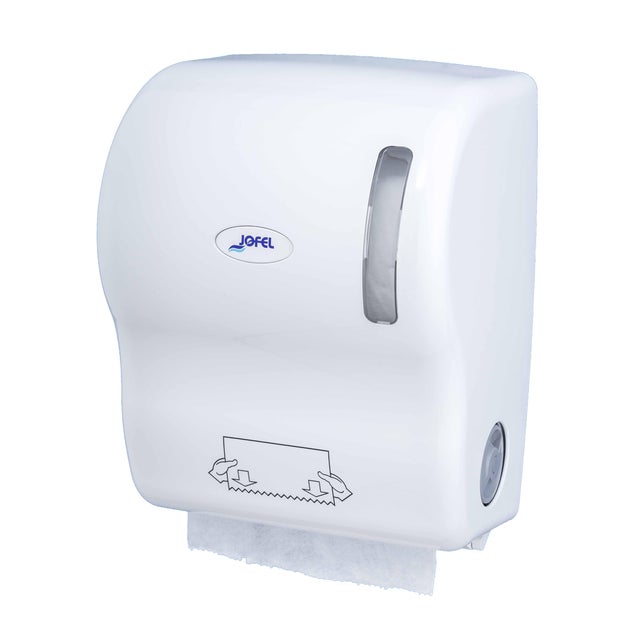 DISPENSADOR AUTOCORTANTE PAPEL ABS BCO