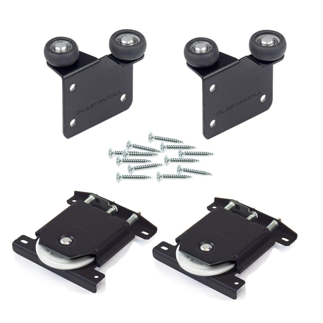 RUEDAS PUERTA DE ARMARIO CORREDERA 2 UNIDADES - 1