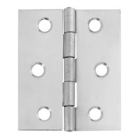 BISAGRA 50 X 40  MM. CON REMATE ACERO INOXIDABLE. 2 UDS - 1