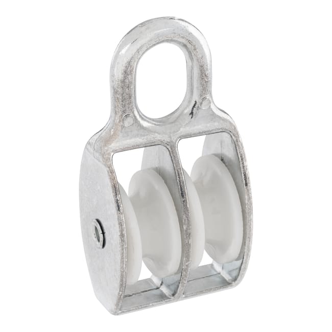 POLEA DOBLE FIJA GALVANIZADA 70 X 7 MM. - 1