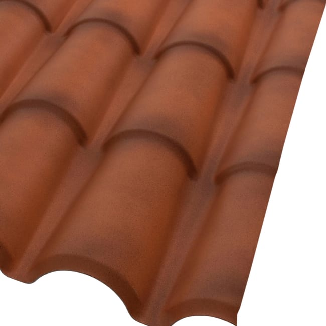 PLACA TEJA ICOPPO 2,09X0,99M ENVEJECIDA - 1