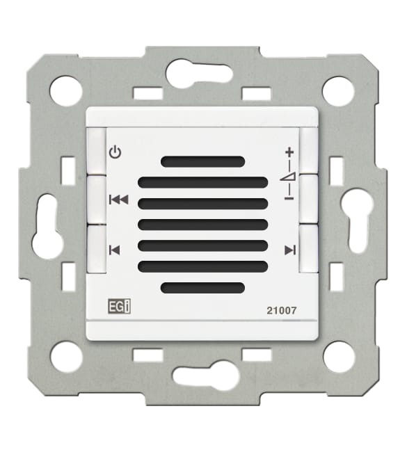 RADIO FM ESTEREO EMPOTRADO PARED CON ALTAVOZ PARA CAJA DE MECANISMOS - 1