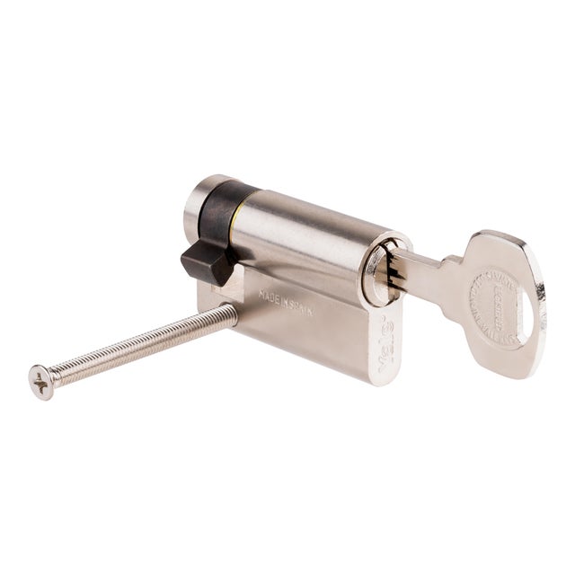 CILINDRO SEGURIDAD  ANTIBUMPING 40X10MM. PUNTOS LEVA 15MM NIQUEL YL6 YALE