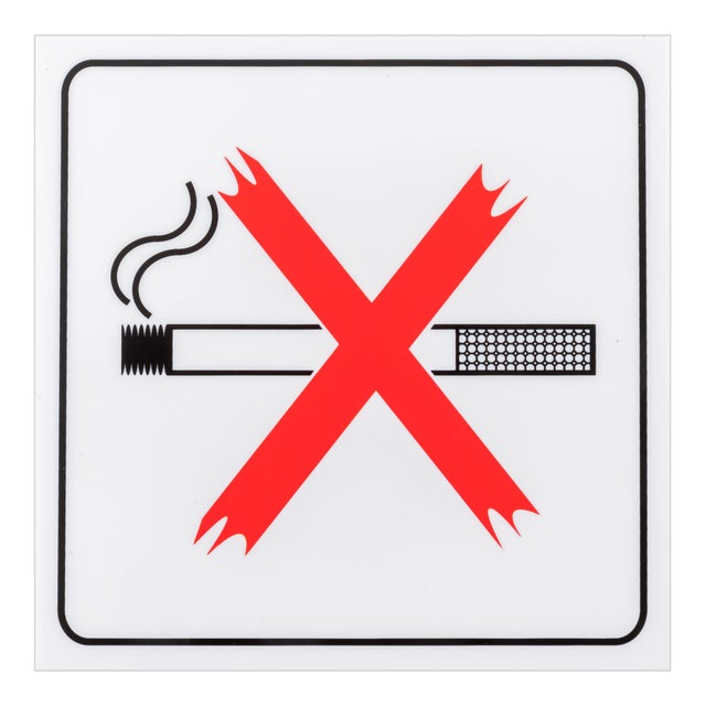 SEÑAL ADHESIVA PROHIBIDO FUMAR 1UD