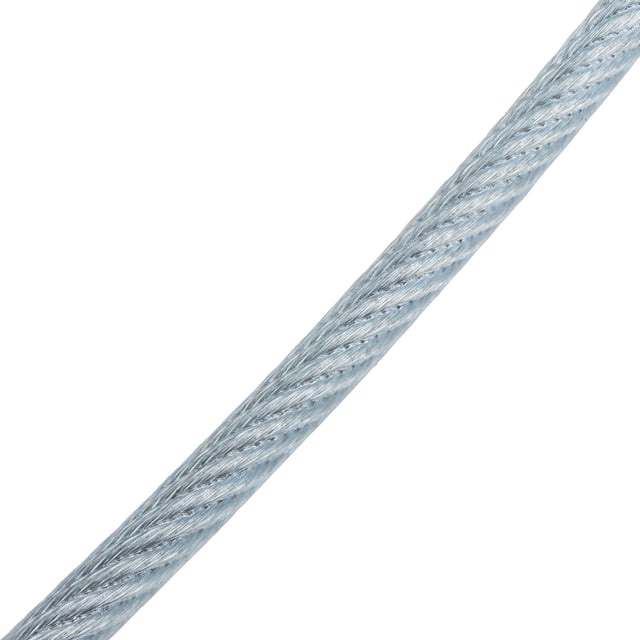 CABLE ACERO GALVANIZADO PLASTIFICADO 6 X 7 + 1  3   5 MM CABLES Y ESLINGAS. 50 M