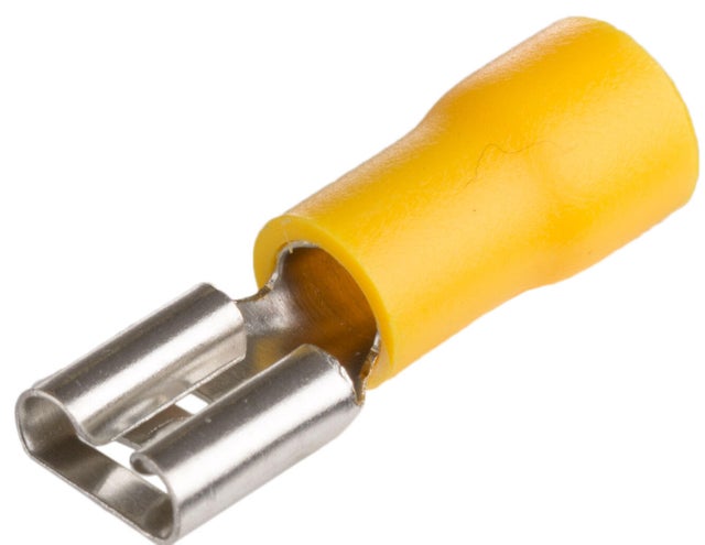 50 UD TERMINAL FASTON HEMBRA AMARILLO 6 MM