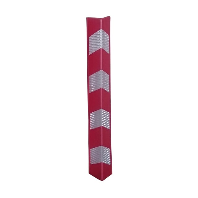 PROTECTOR DE GOMA EVA PARA VEHICULOS EN GARAJES ANGULAR ROJO Y BLANCO