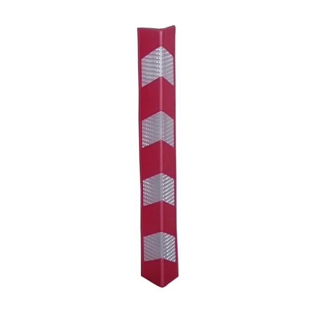 PROTECTOR DE GOMA EVA PARA VEHICULOS EN GARAJES ANGULAR ROJO Y BLANCO