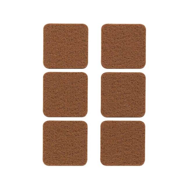 FIELTRO ADHESIVO 17MM MARRÓN 20UDS - 1