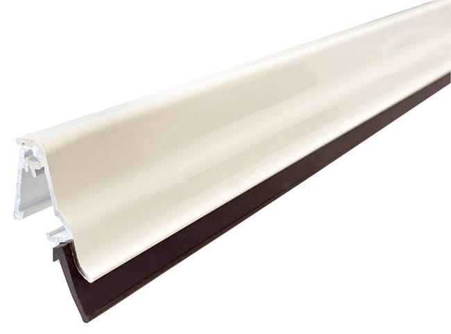 BURLETE ATORNILLADO PUERTA BLANCA 0,93M ALUMINIO EXTERIOR BURCASA - 1