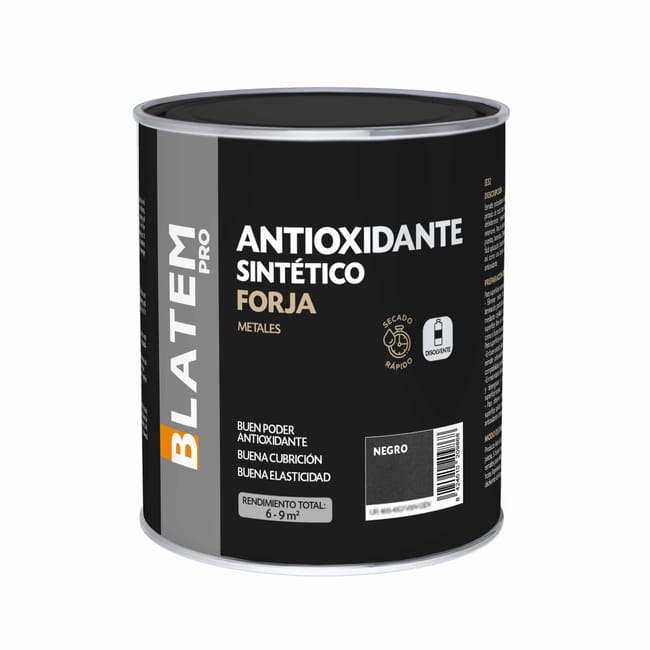ESMALTE SINTETICO ANTIOXIDANTE FORJA 750ML NEGRO - 1