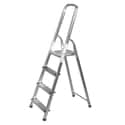 ESCALERA DOMÉSTICA ALUMINIO-ACERO  4 PELDAÑOS - 1