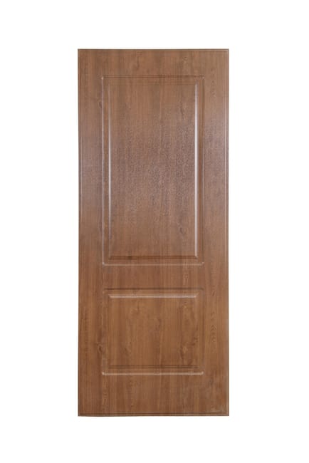 PANEL PUERTA ACORAZADA CARA EXTERIOR PVC MADERA 2 CUADROS - 1