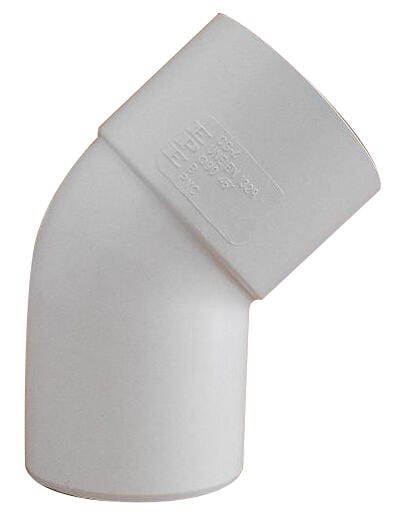 CODO 45º Ø90MM BLANCO M-H - 1