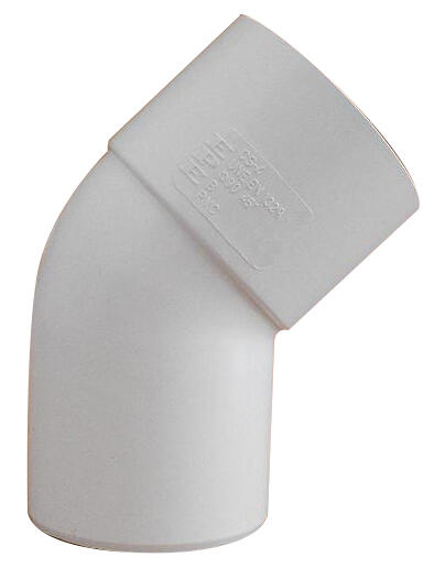 CODO 45º Ø90MM BLANCO M-H