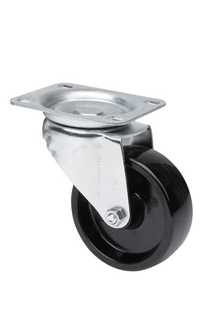 RUEDA GIRATORIA RESINA POLIURETANO 100 MM. RUEDAS ALEX - 1