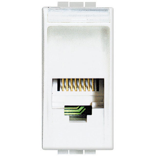 TOMA TELEFONO ESTRECHO SERIE LIVING BLANCO
