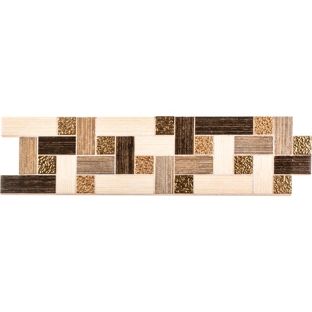 CENEFA CERÁMICA 6.5X25CM 6793 BEIGE. PACK 3 UNIDADES