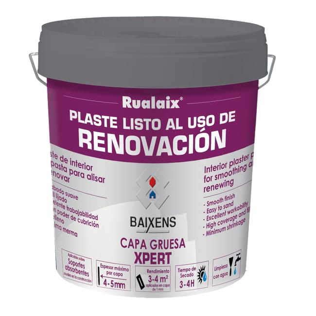 MASILLA EN PASTA CAPA GRUESA 5KG RENOVACIÓN Y CUBREGOTA - 1