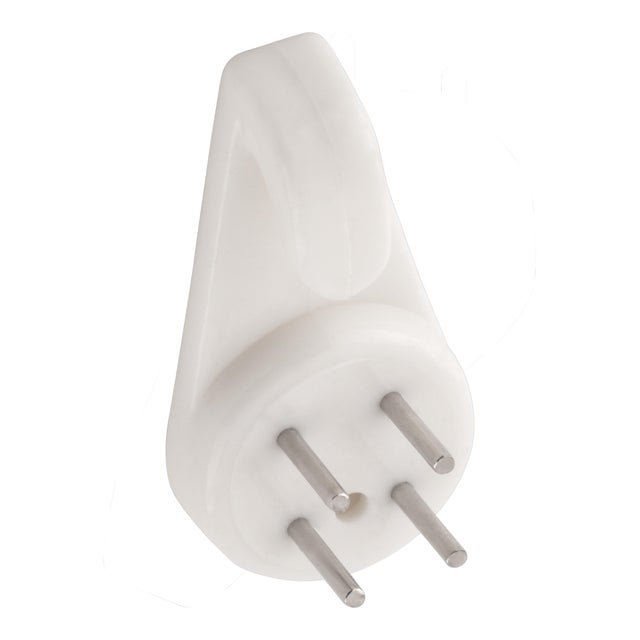 CUELGA CUADROS FACIL PARED GRANDE BLANCO INOFIX. 4 UDS.