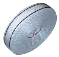 CINTA PARA PERSIANA 22  MM BLANCA CON BORDE AZUL Y ROJO. 6 M - 1