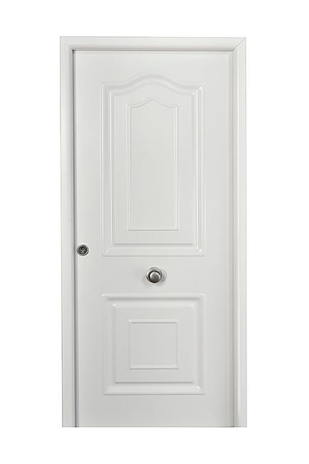PUERTA ENTRADA  RESIDENCIAL LACADA BLANCA PROVENZAL 91 CM DERECHA - 1