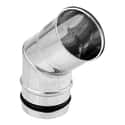 CODO 45º  INOXIDABLE PARED SIMPLE 80MM - 1