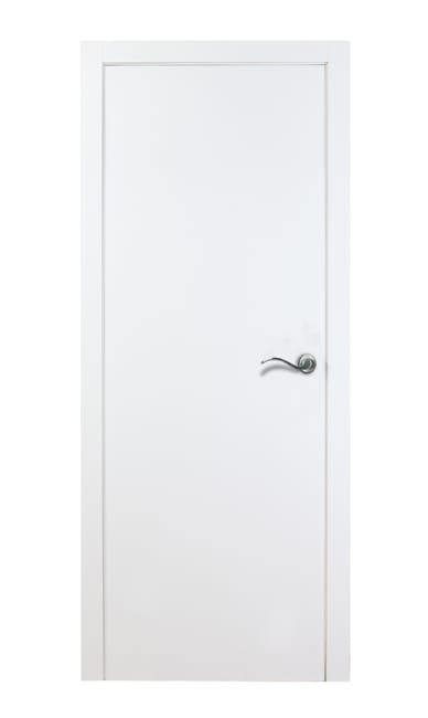 PUERTA ABATIBLE EN BLOCK MELAMINA BLANCA 62,5CM CIEGA DERECHA - 1