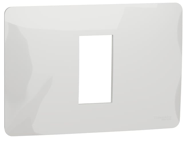 MARCO 1 MODULO CAJA RECTANGULAR SERIE NEW UNICA BLANCO - 1