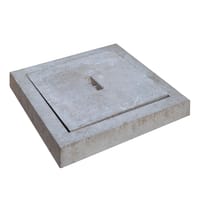 COMPUERTA DE HORMIGÓN GRIS 40X40 CM - 1