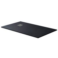 PLATO DE DUCHA RESINA RECTANGULAR NEGRO 80X160X3CM - 3